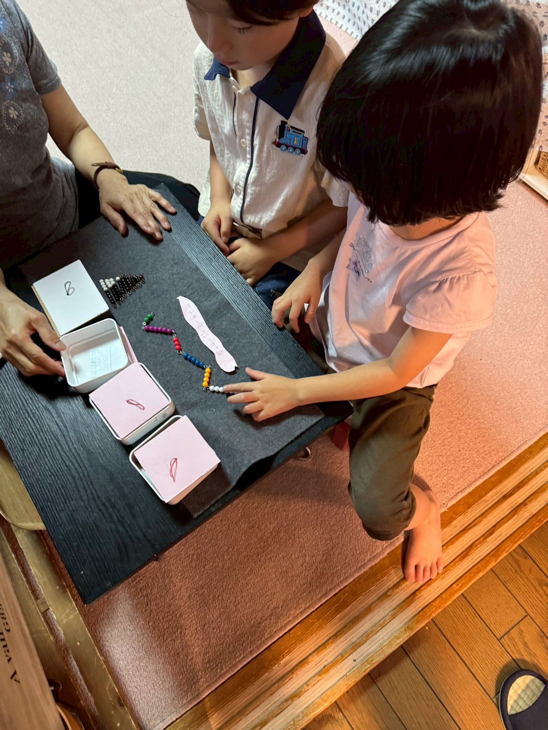 教具を使った活動　モンテッソーリ