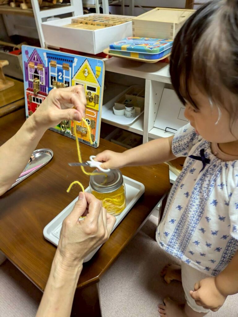 活動の様子 モンテッソーリ