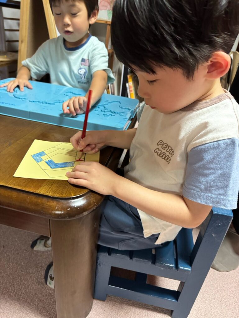 運筆 色塗り